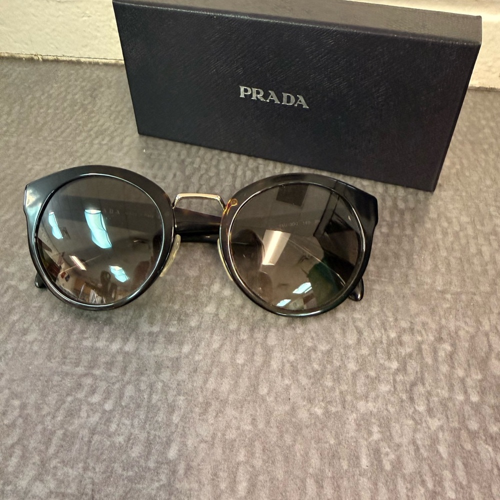 AUTHENTIC Prada Calico Round Sunglasses